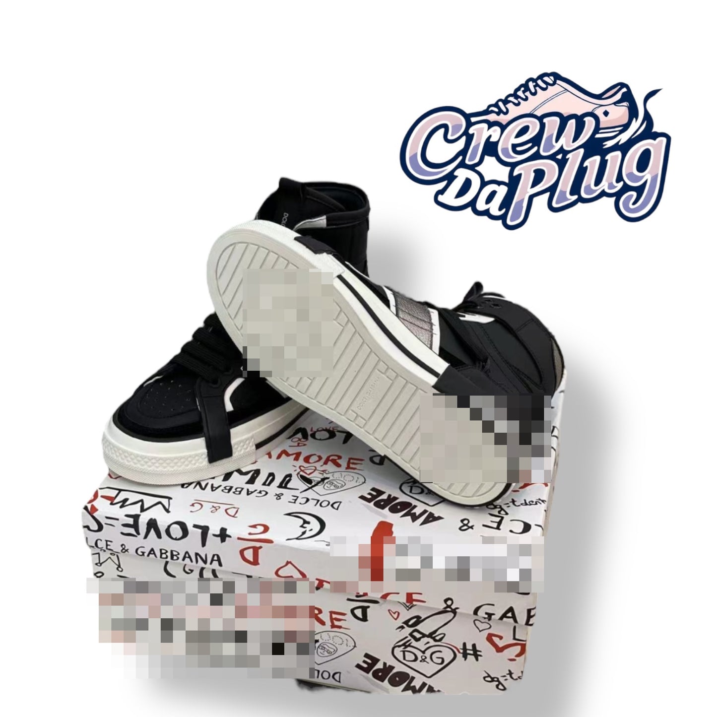 Deuces Banana High top laced up sneaker