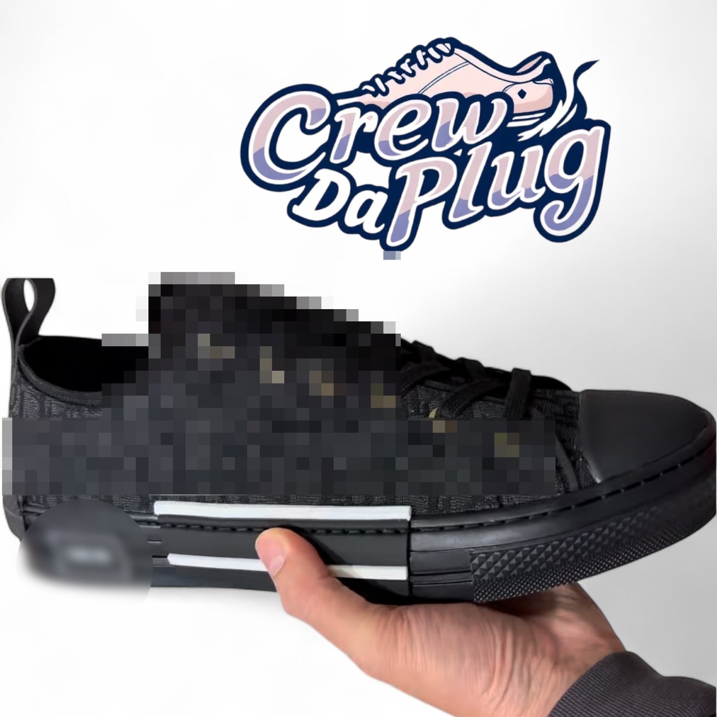 Dore’ Logo Pattern Low-Top Trainer