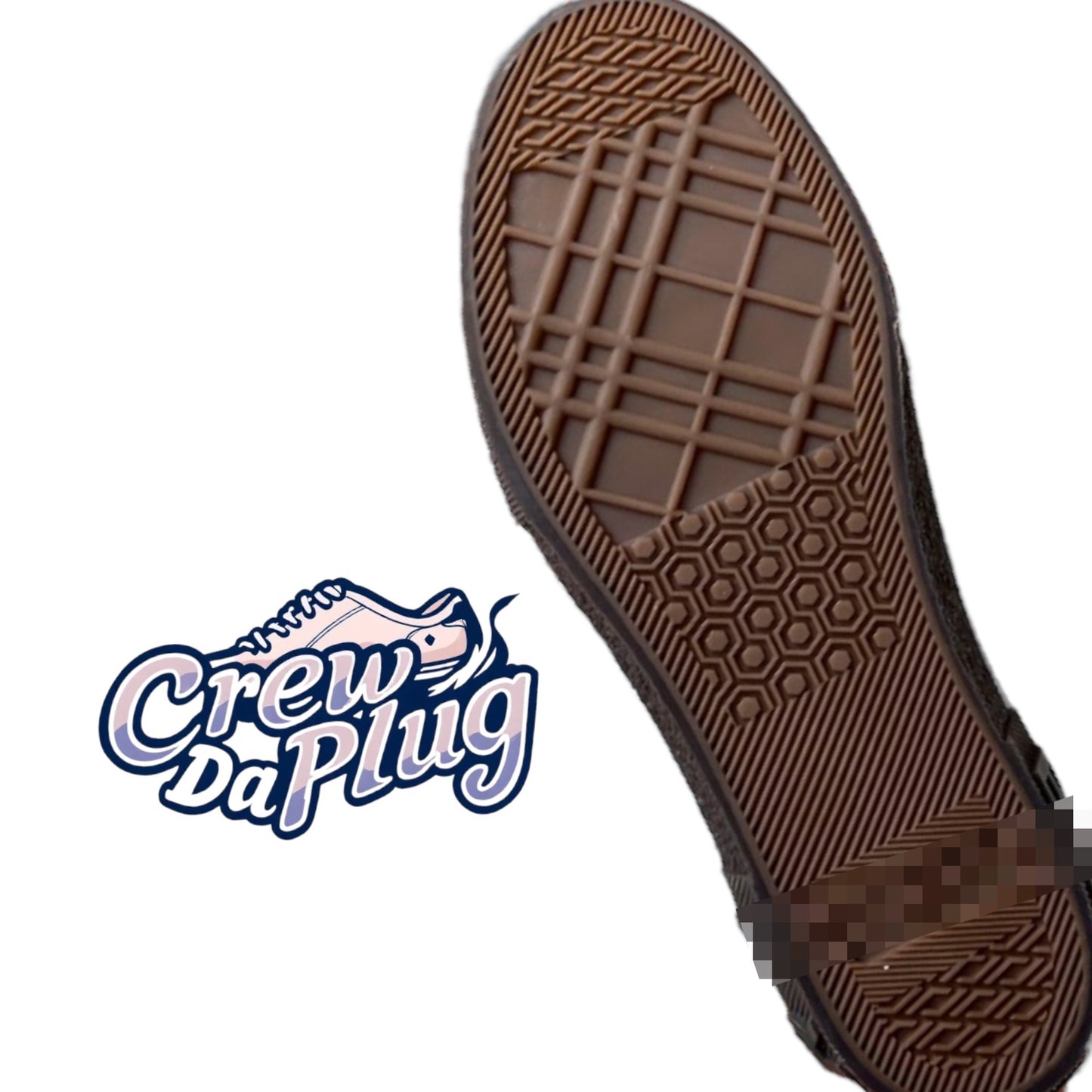 B-Brown check low-top trainers